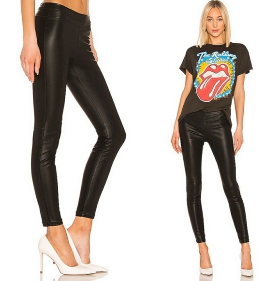 Blank NYC Vegan Pull On Leggings Black Sz27 - Picture 1 of 11